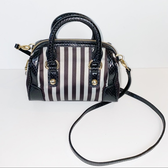 henri bendel Handbags - Henri Bendel Cenntenial Stripe Small Rounded Crossbody Bag